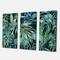Designart - Natural Leaves Exotic On Dark I - Tropical Canvas Wall Art Print